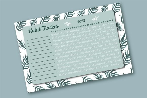 Habit Tracker Monthly Planner with Leave