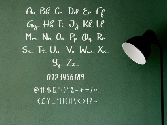 Hollytext Font PNG with transparent background - Preview 3