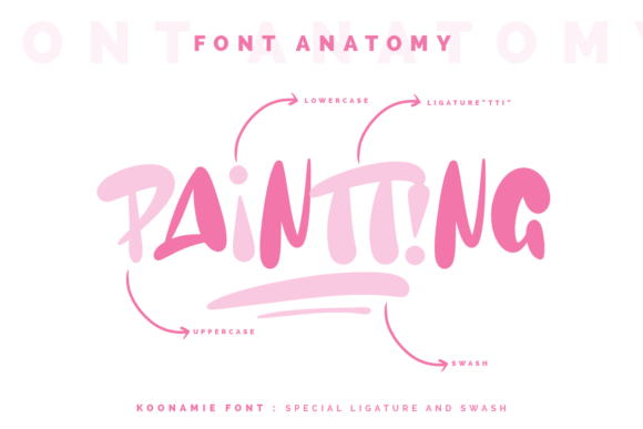 Koonamie Font PNG with transparent background - Preview 1