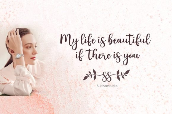 Mellia Script Font PNG with transparent background - Preview 1