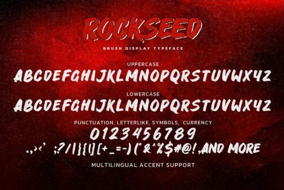 Rockseed Font PNG with transparent background - Preview 5