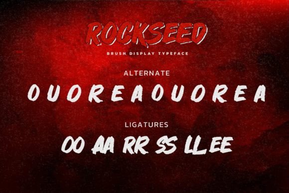 Rockseed Font PNG with transparent background - Preview 6