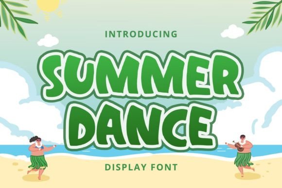 Summer Dance Display Font By alpapranastudio
