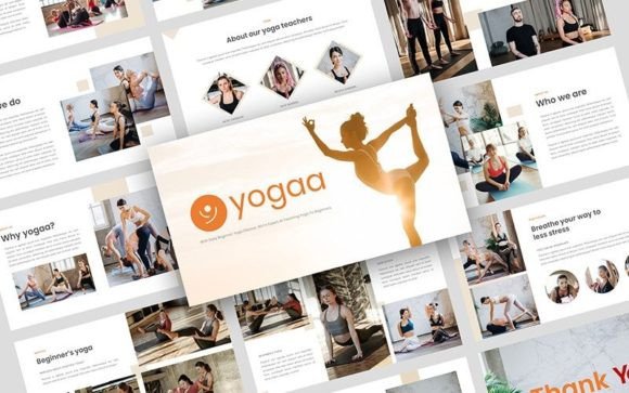 Preview of Yoga Presentation Keynote Template sports presentation template