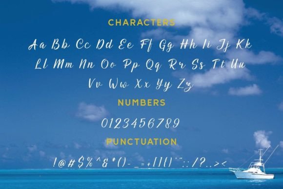 Aqua Lagoon Font - Preview 3