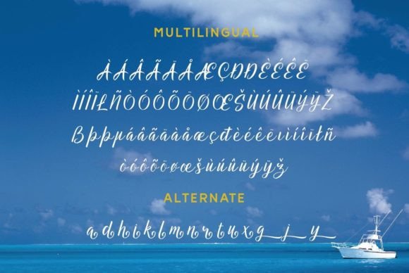 Aqua Lagoon Font - Preview 4