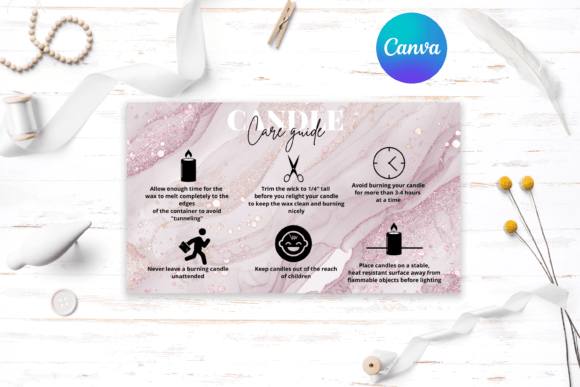 Candle Care Canva Template