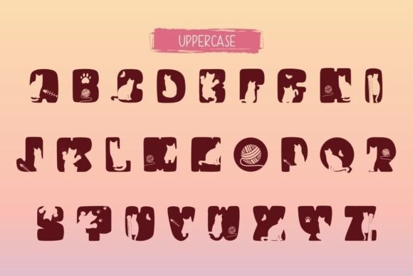 Cat Love Font - Preview 1