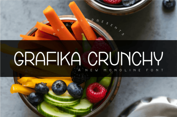 Grafika Crunchy Sans Serif Font By Monoletter