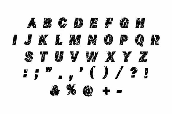 Loreng Marble Font PNG with transparent background - Preview 5