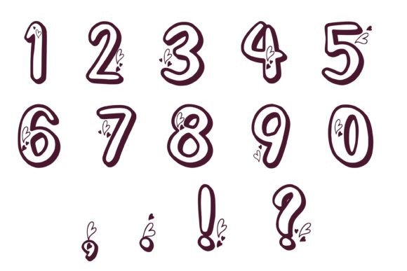 Loving U Font PNG with transparent background - Preview 4