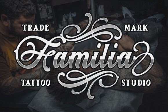 Loyalty Chicano Font PNG with transparent background - Preview 2