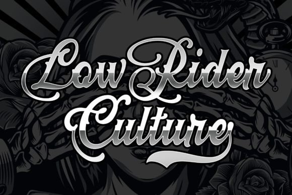 Loyalty Chicano Font PNG with transparent background - Preview 3