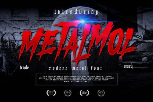 Metalmol blackletter font