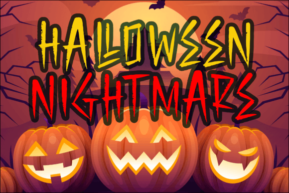 Monster Hellowen Font PNG with transparent background - Preview 4