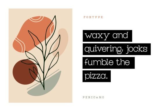 Pericano Font PNG with transparent background - Preview 4