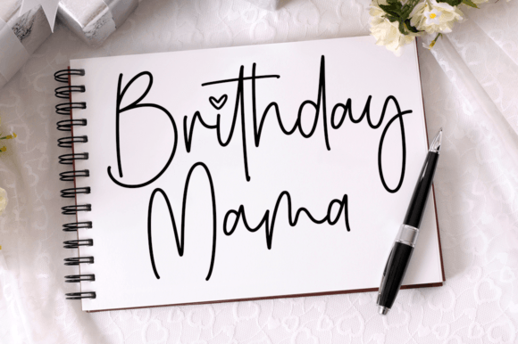 Romantic Austine Font PNG with transparent background - Preview 1