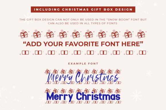 Snow Boom Font PNG with transparent background - Preview 2