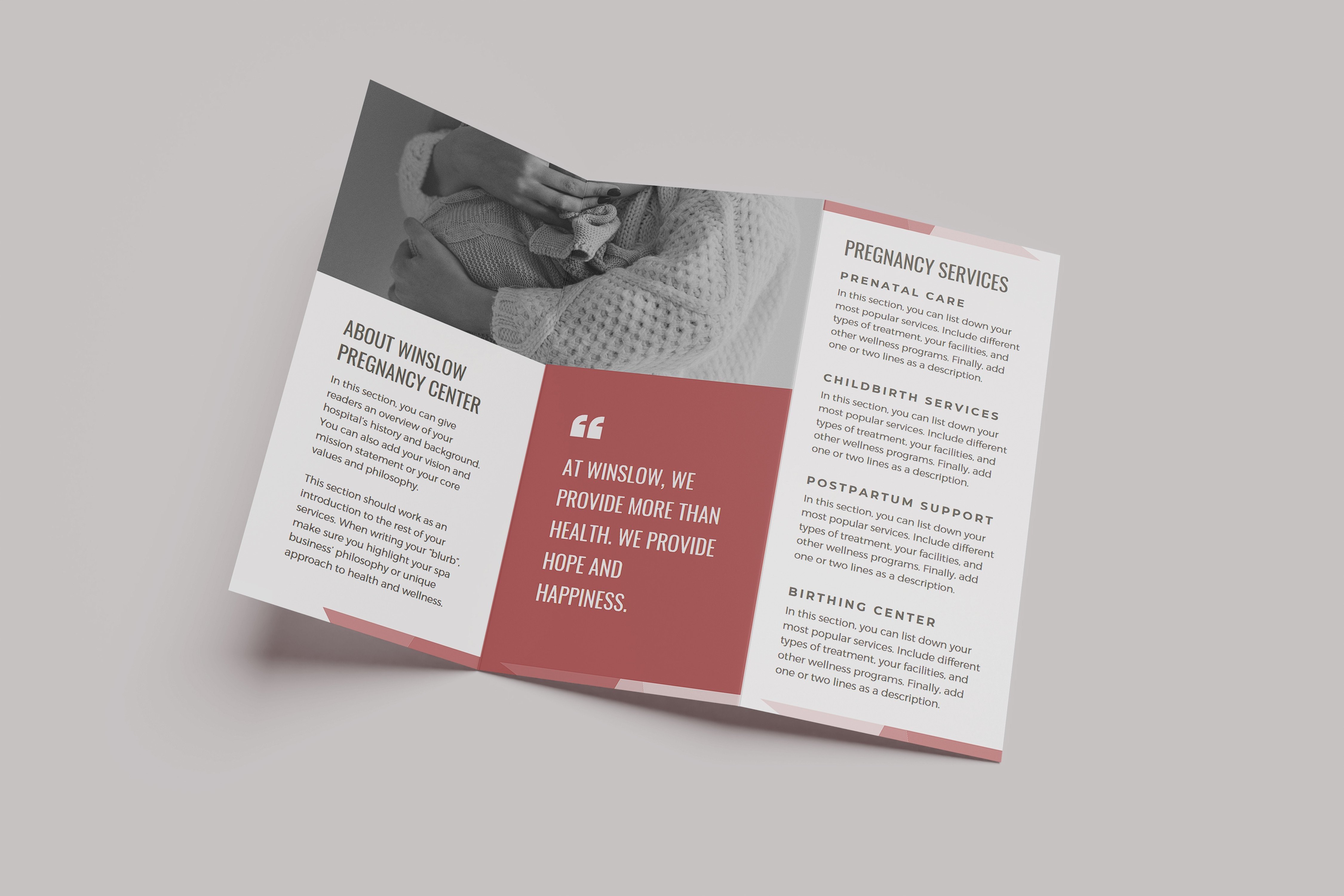Trifold Brochure Mockup Scene 01 Graphic by bimockups · Creative Fabrica