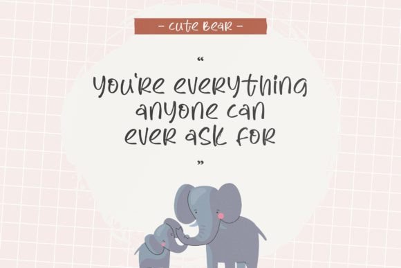 Cute Bear Font - Preview 1