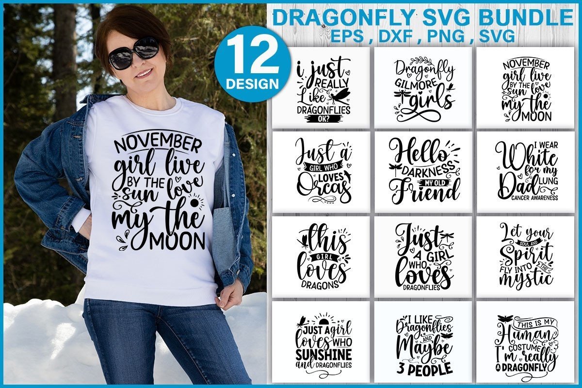 Dragonfly SVG Bundle Graphic by moondesigner · Creative Fabrica