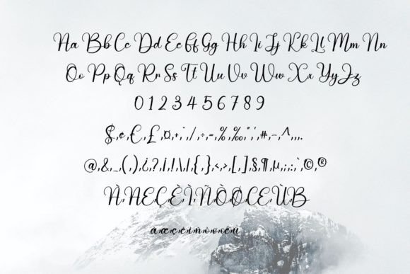 Healthy Font PNG with transparent background - Preview 4