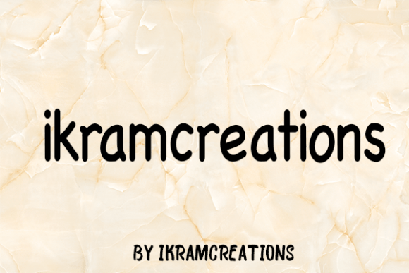 Ikramcreations Font PNG with transparent background - Preview 1