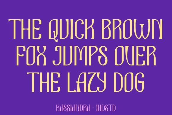 Kassiandra Font PNG with transparent background - Preview 1