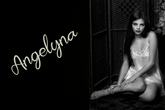 Love Yellow Font PNG with transparent background - Preview 3