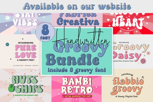 Meringue Cookies Font PNG with transparent background - Preview 1