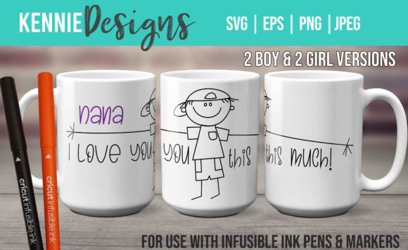 Nana Infusible Ink Pen Marker Mug Svg Graphics