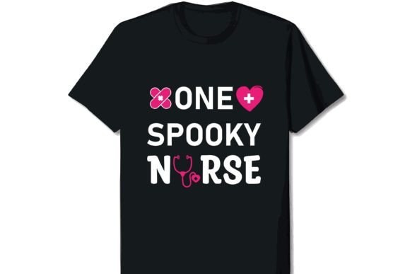 One Spooky Nurse T-shirt Design
