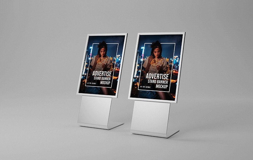 PSD Stand Banner Mockup Graphic by sujhonsharma · Creative Fabrica