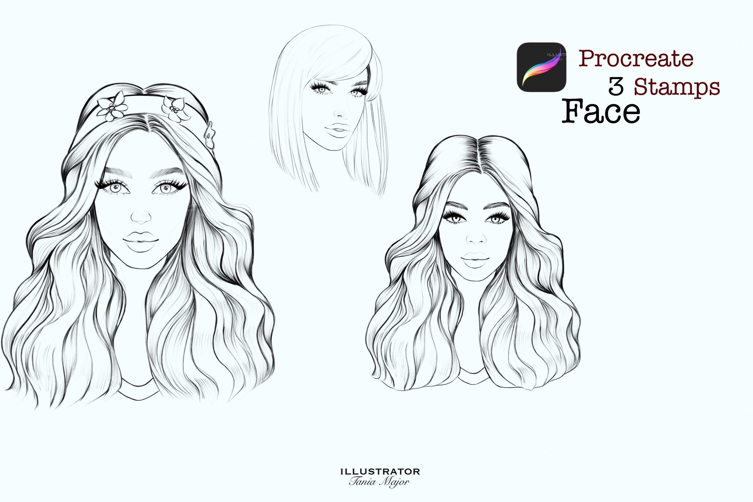 Procreate Face Stamps