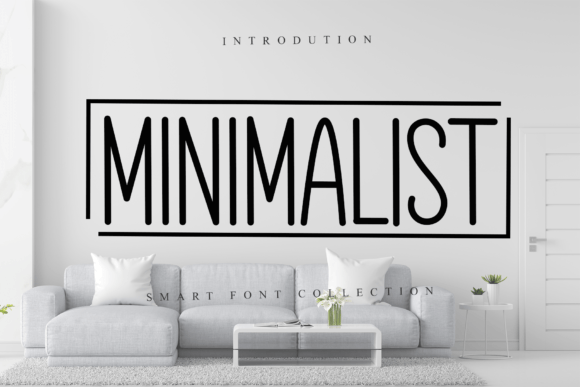 Minimalist Font by Black line · Creative Fabrica font preview