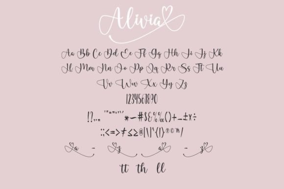 Alivia Font - Preview 1