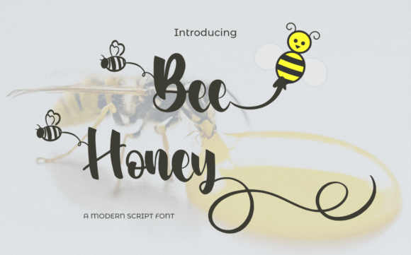 Bee Honey Font - Preview 1