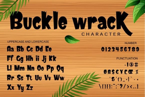 Buckle Wrack Font - Preview 3