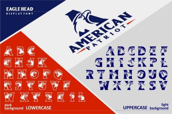 Eagle Head Font PNG with transparent background - Preview 1