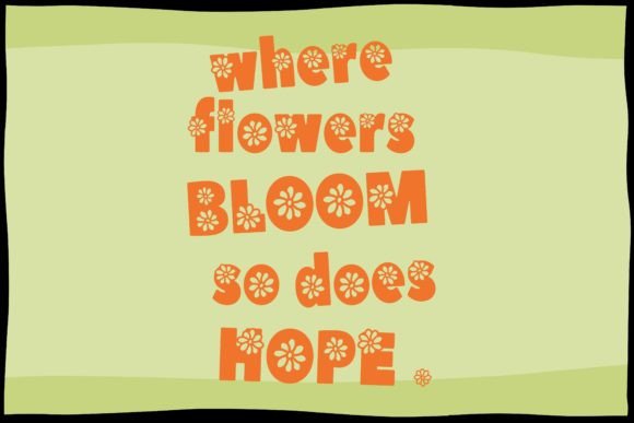 Flower Vibes Font - Preview 1