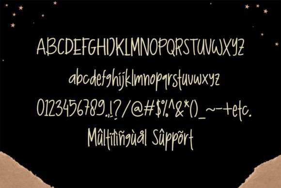 Great Night Font PNG with transparent background - Preview 5