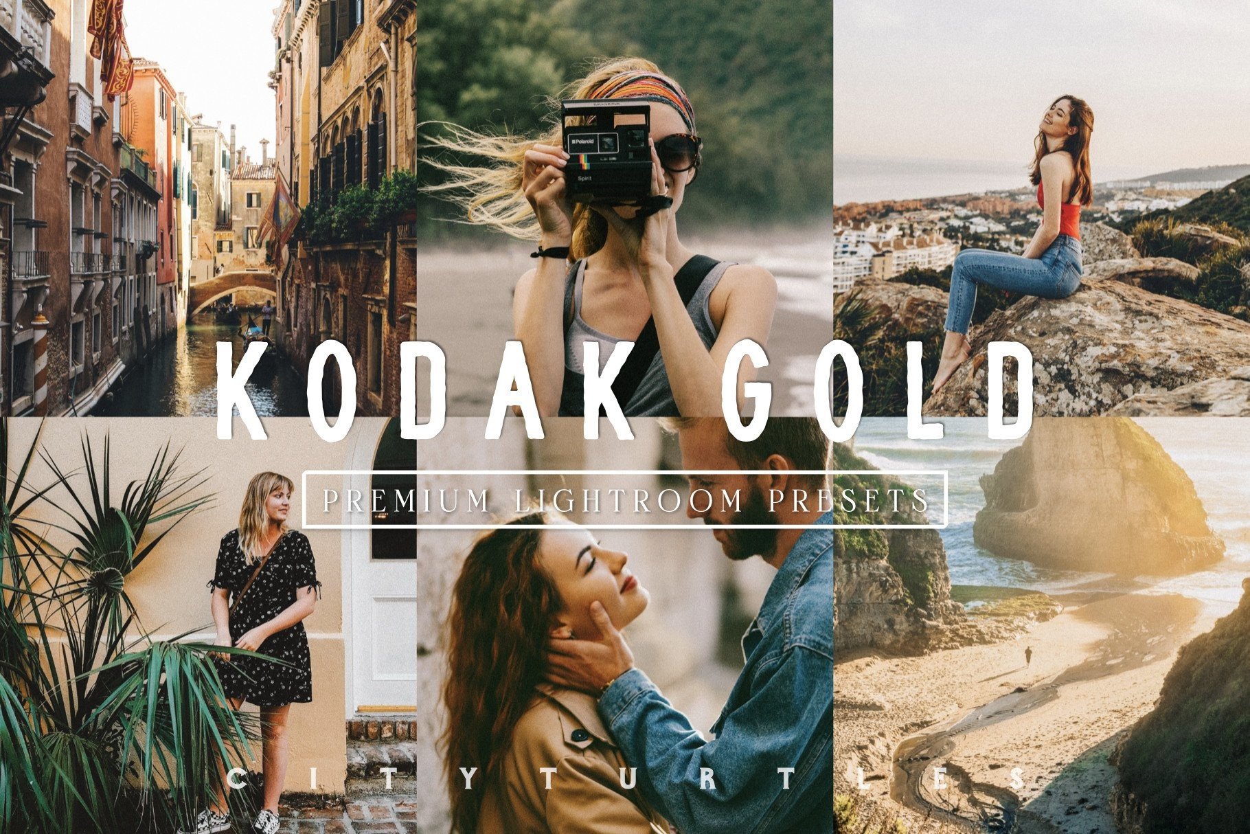 Kodak Gold Film Lightroom Presets vintage film travel lifestyle portrait mobile desktop