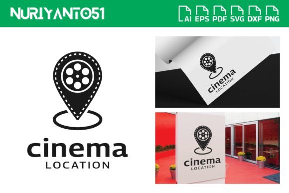 Pin Location with Camera Reel Stripes