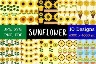 Sunflower Graphic by VYCstore · Creative Fabrica