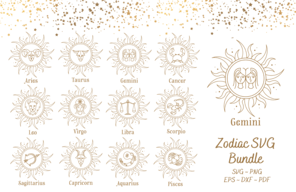 Astrology Design Zodiac Graphic by Gioia's Digital Designs · Creative Fabrica