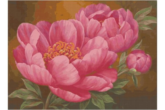 Counted Cross Stitch Pattern-Flowers 117