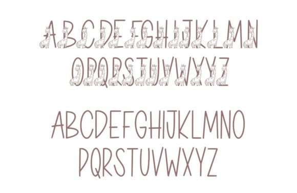 Cute Giraffe Font - Preview 2