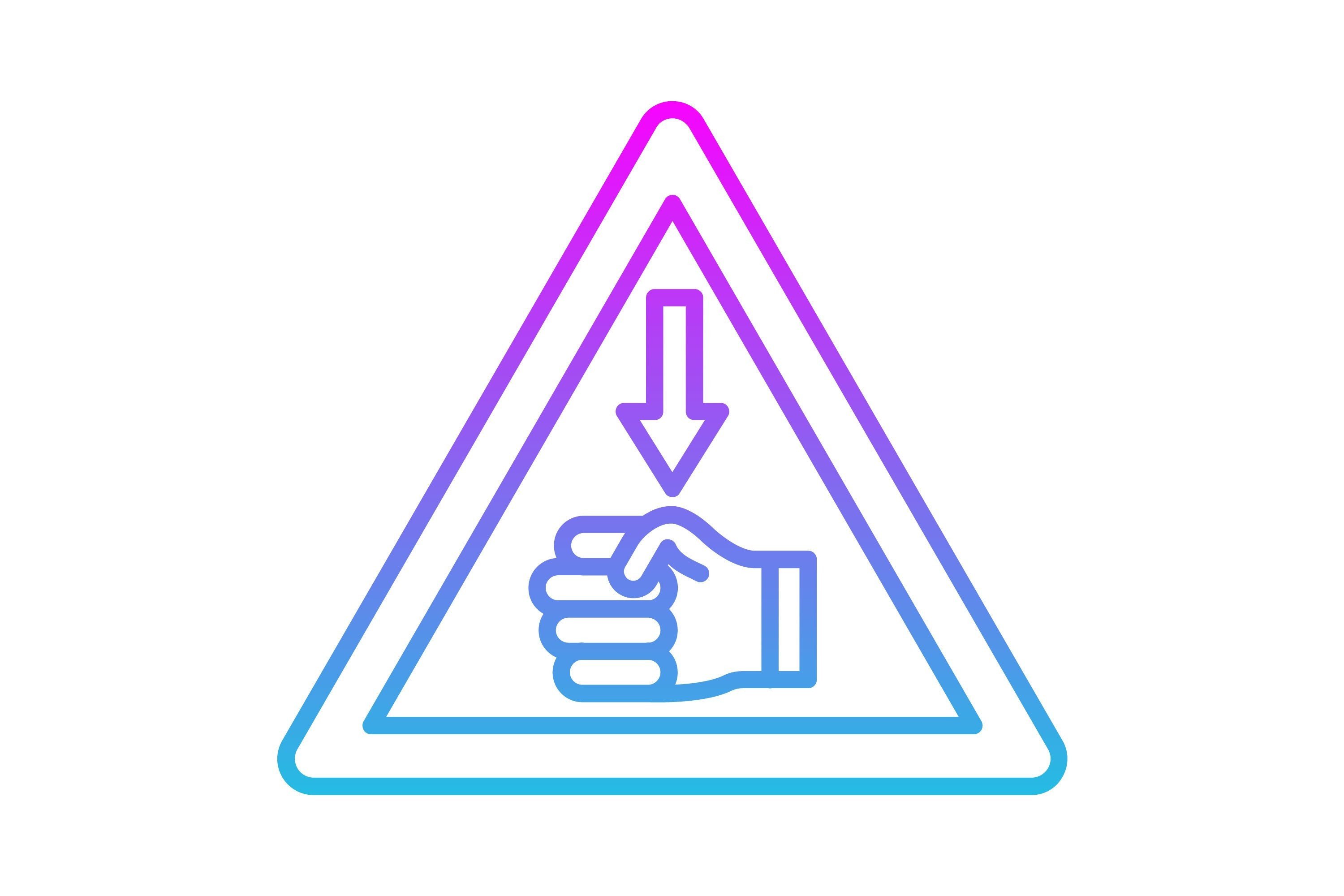 Hazard Line Gradient Icon Graphic by Maan Icons · Creative Fabrica