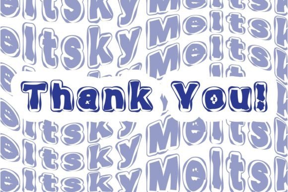 Meltsky Font PNG with transparent background - Preview 2