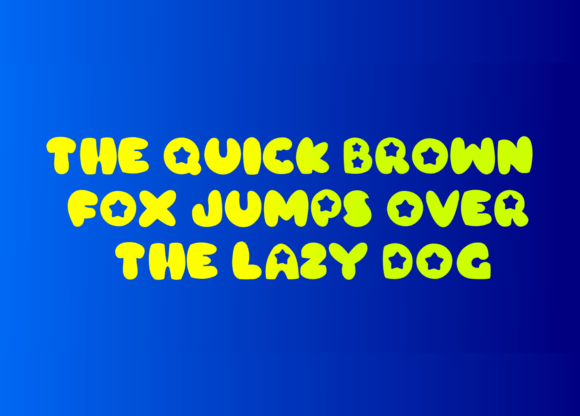 Mochi Star Font PNG with transparent background - Preview 4